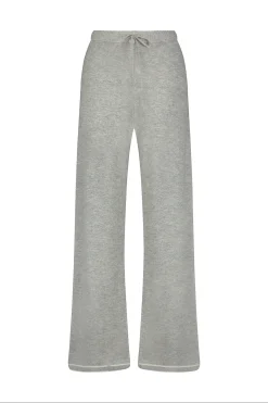 GIGI C Lounge|Aubrie Wide Leg Pant Heather Grey