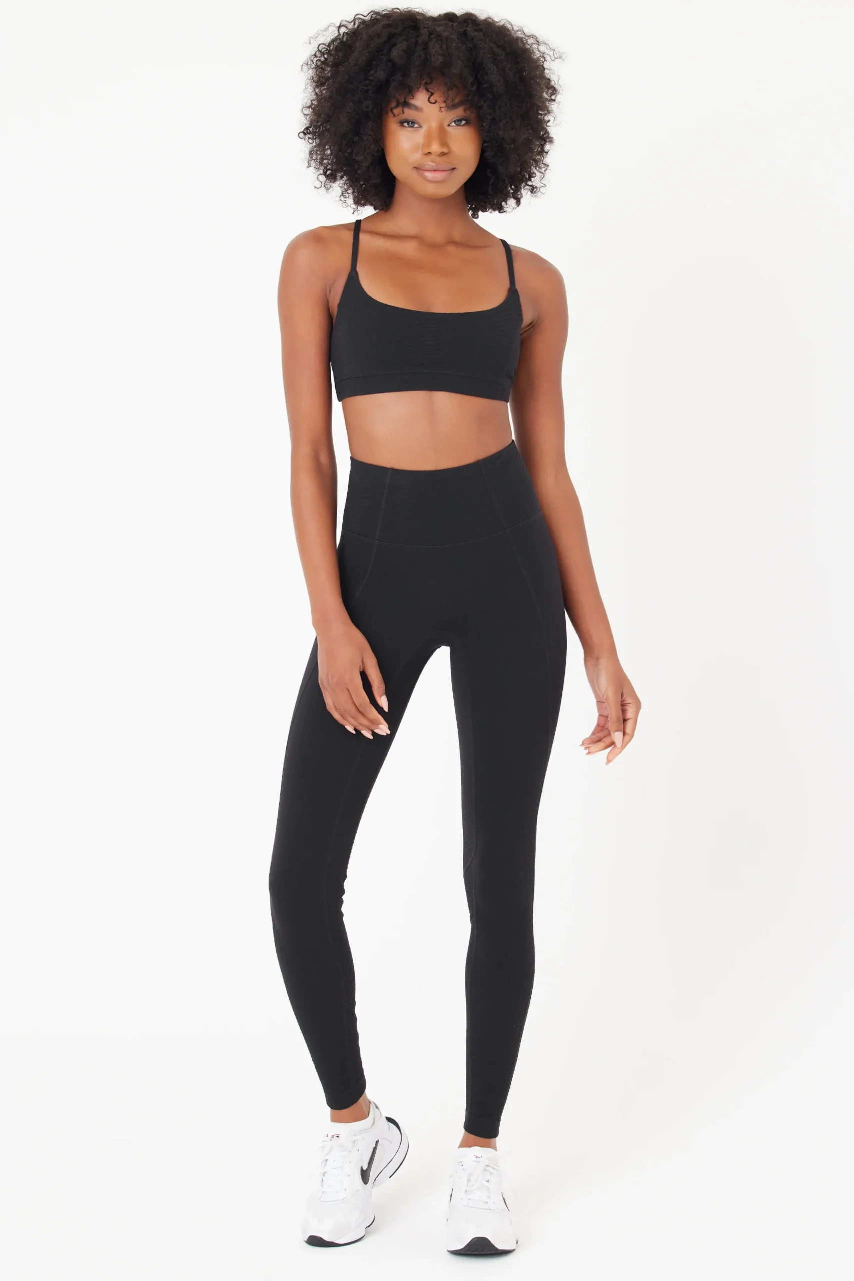 GIGI C Matching Sets|Sport Bottoms|Ava Snakeskin Legging Black