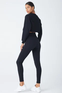 GIGI C Matching Sets|Sport Bottoms|Ava Snakeskin Legging Black