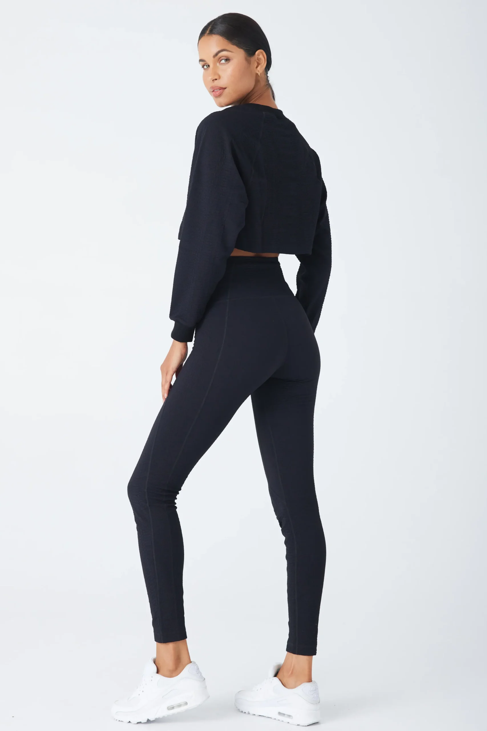 GIGI C Matching Sets|Sport Bottoms|Ava Snakeskin Legging Black
