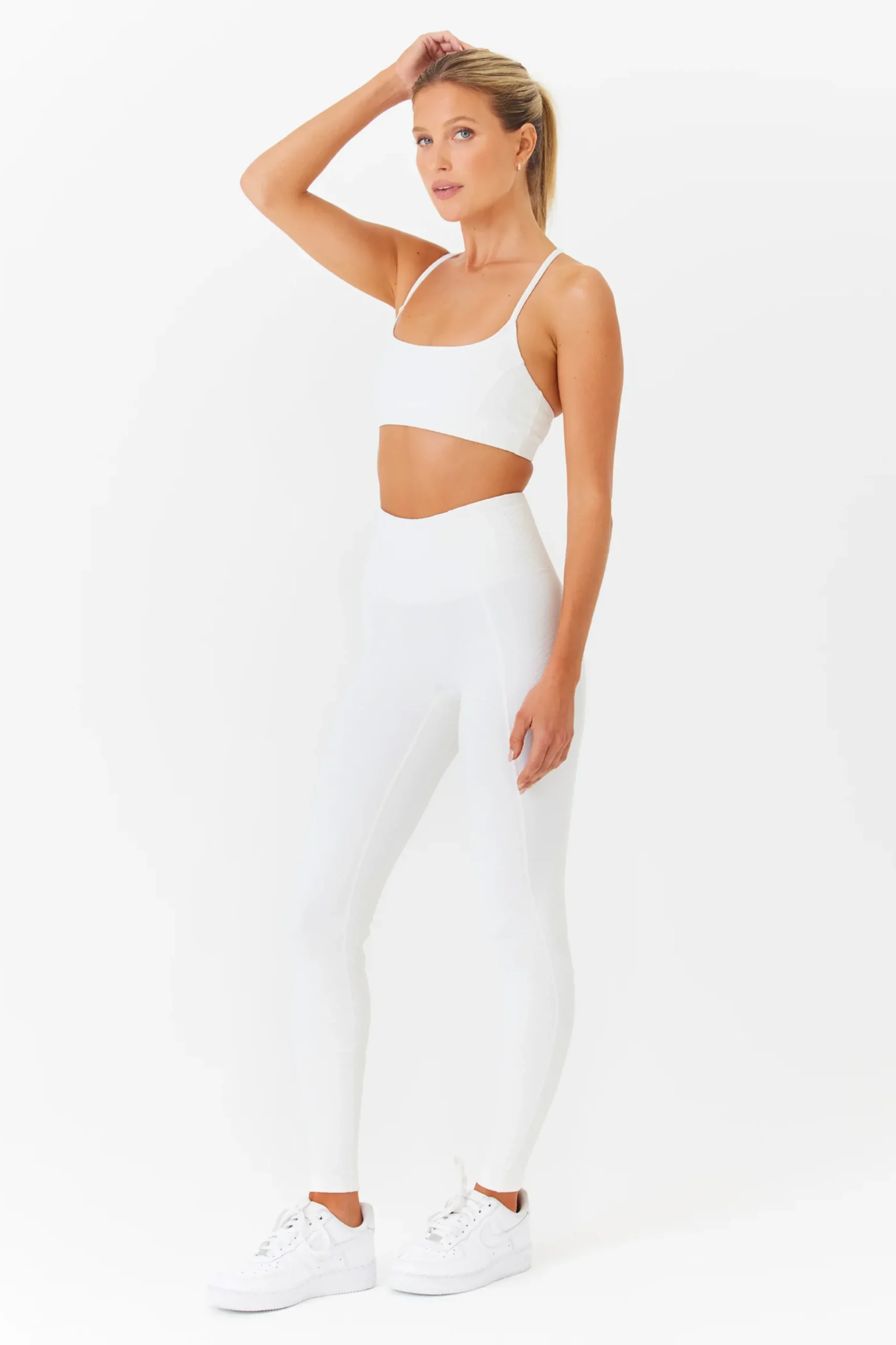 GIGI C Matching Sets|Sport Bottoms|Ava Snakeskin Legging Ivory