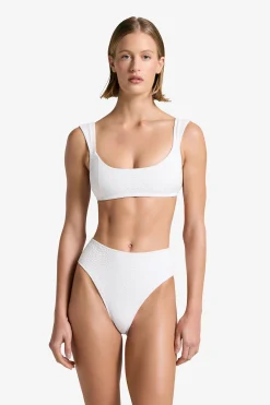 GIGI C Matching Sets|Swim Tops|Dawson Snakeskin Top Ivory