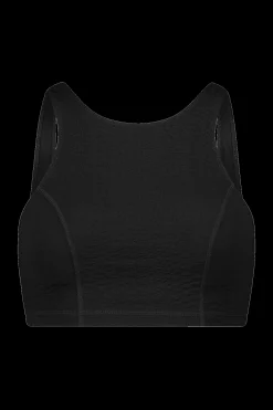 GIGI C Matching Sets|Sport Tops|Devon Snakeskin Top Black