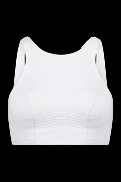GIGI C Matching Sets|Sport Tops|Devon Snakeskin Top Ivory