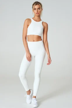 GIGI C Matching Sets|Sport Tops|Devon Snakeskin Top Ivory