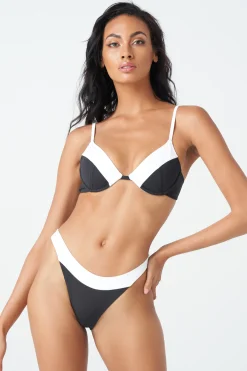 GIGI C Matching Sets|Swim Tops|Emerson Top Black & White