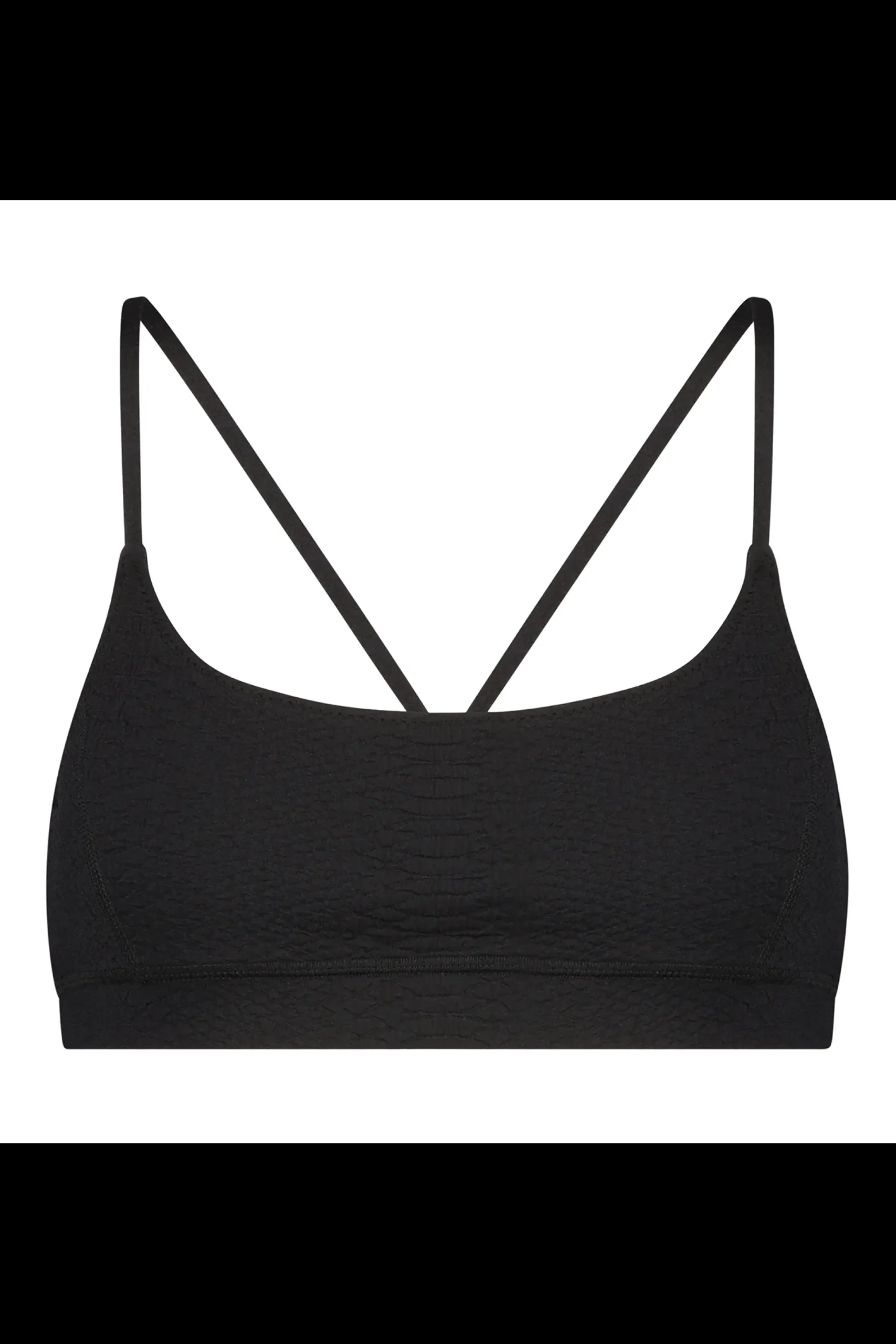 GIGI C Matching Sets|Sport Tops|Emery Snakeskin Bra Black