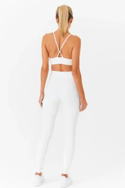 GIGI C Matching Sets|Sport Tops|Emery Snakeskin Bra Ivory