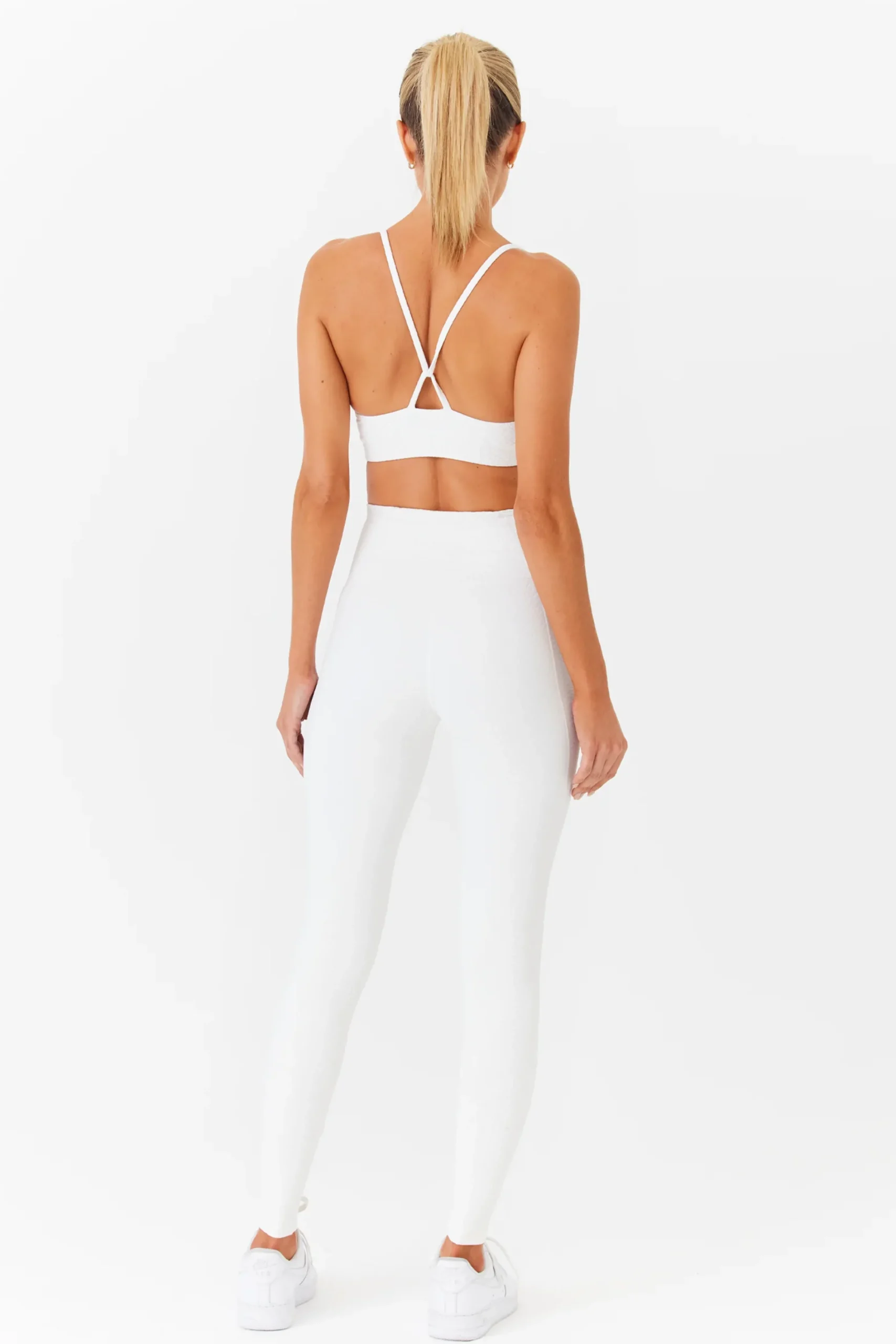 GIGI C Matching Sets|Sport Tops|Emery Snakeskin Bra Ivory