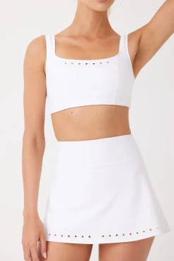 GIGI C Matching Sets|Sport Tops|Emily Bra White