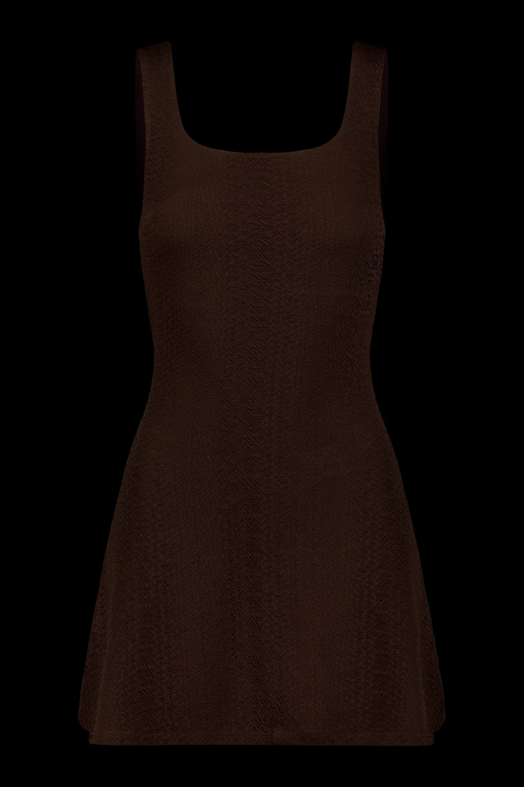 GIGI C Dresses|Ezzie Snakeskin Dress Chocolate