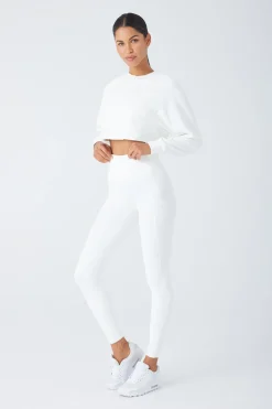 GIGI C Matching Sets|Sport Tops|Isabella Snakeskin Pullover Ivory