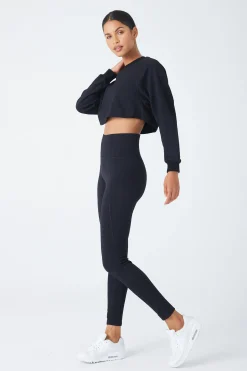 GIGI C Matching Sets|Sport Tops|Isabella Snakeskin Pullover Black