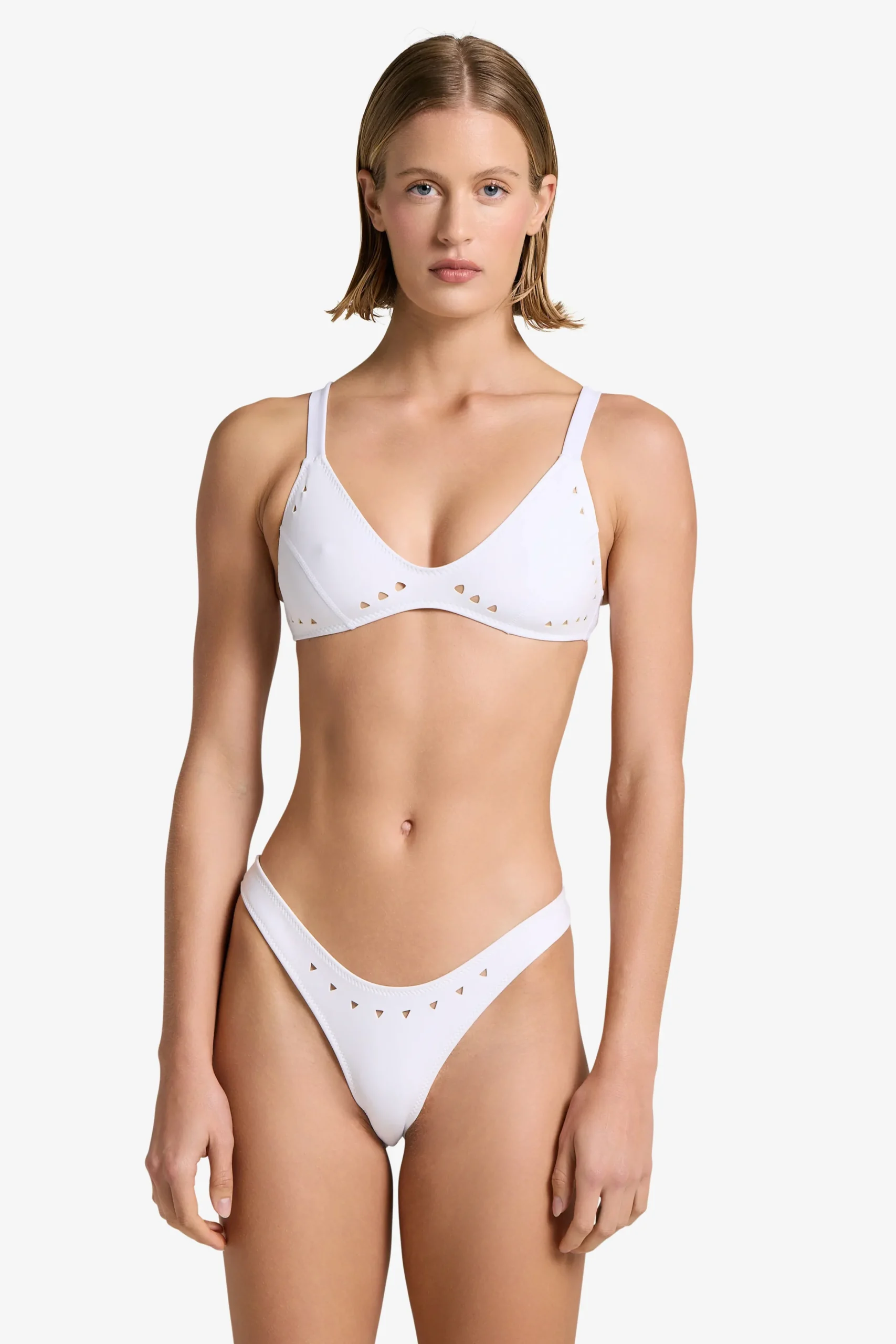GIGI C Matching Sets|Swim Bottoms|Jaclyn Bottom White