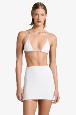 GIGI C Coverups|Matching Sets|Joelle Snakeskin Skirt Ivory