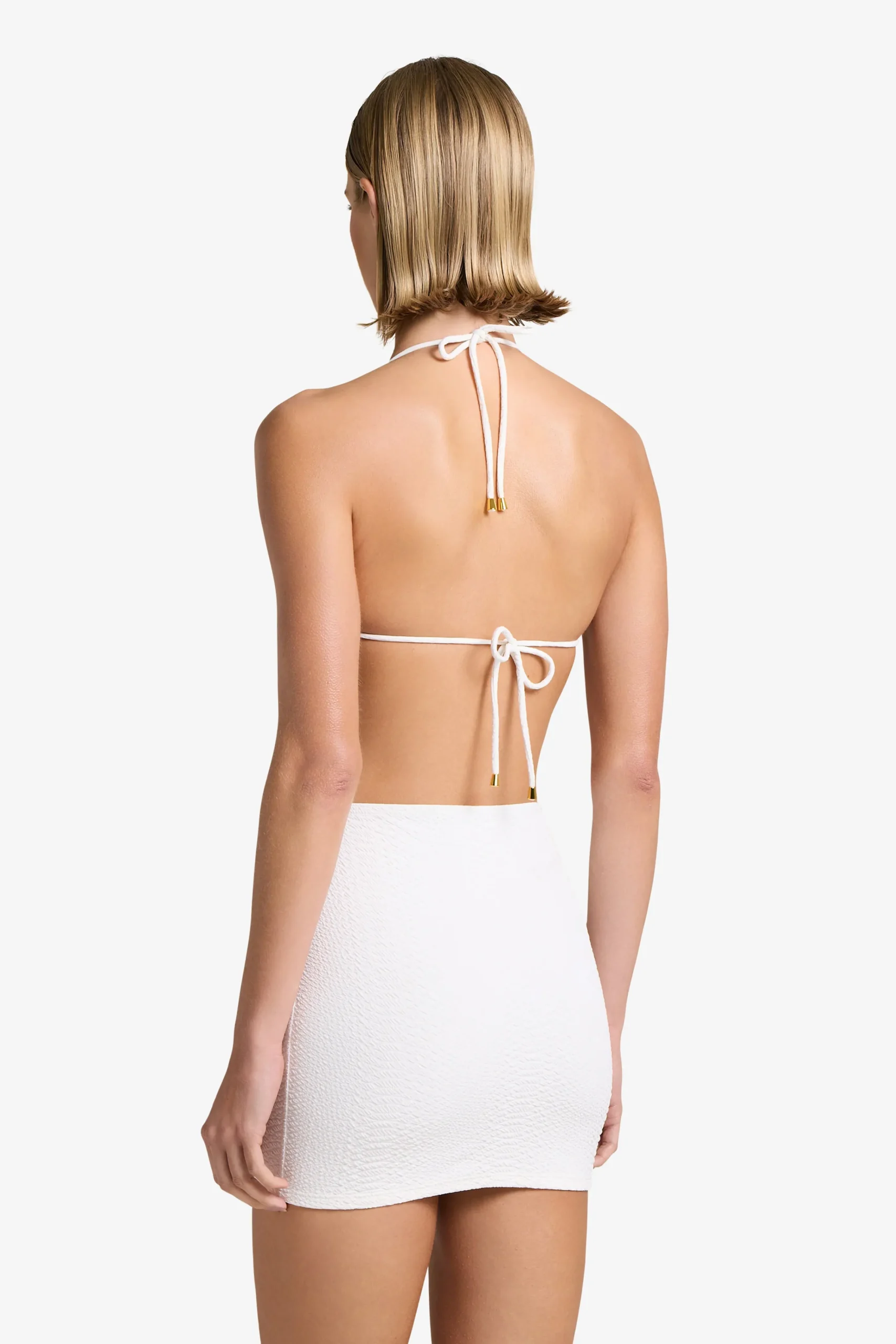 GIGI C Coverups|Dresses|Joelle Snakeskin Skirt Ivory