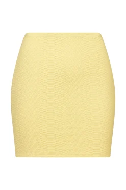 GIGI C Coverups|Matching Sets|Joelle Snakeskin Skirt Butter