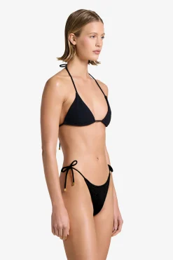 GIGI C Matching Sets|Swim Bottoms|Joni Snakeskin Bottom Black