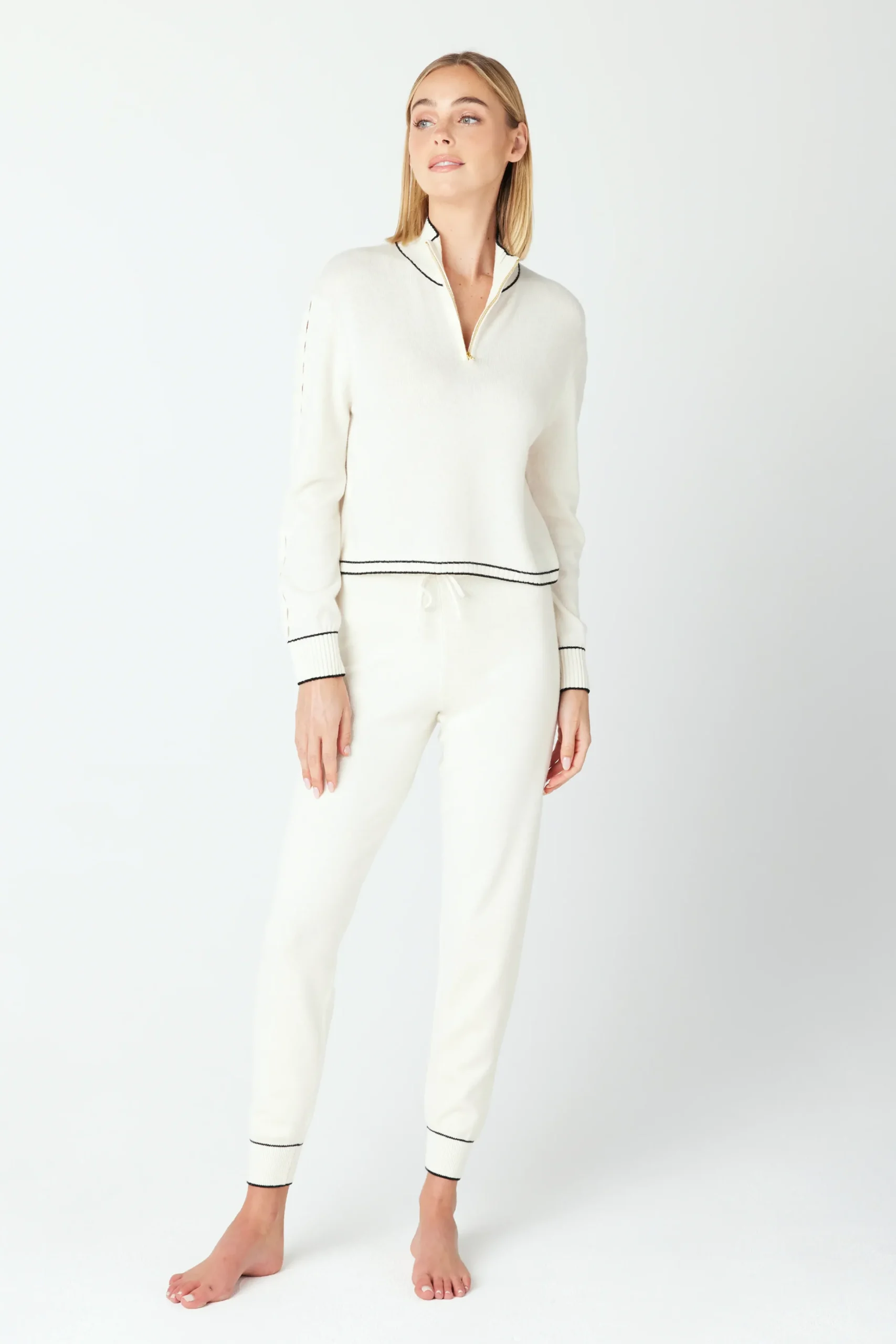 GIGI C Lounge|June Sweater Ivory