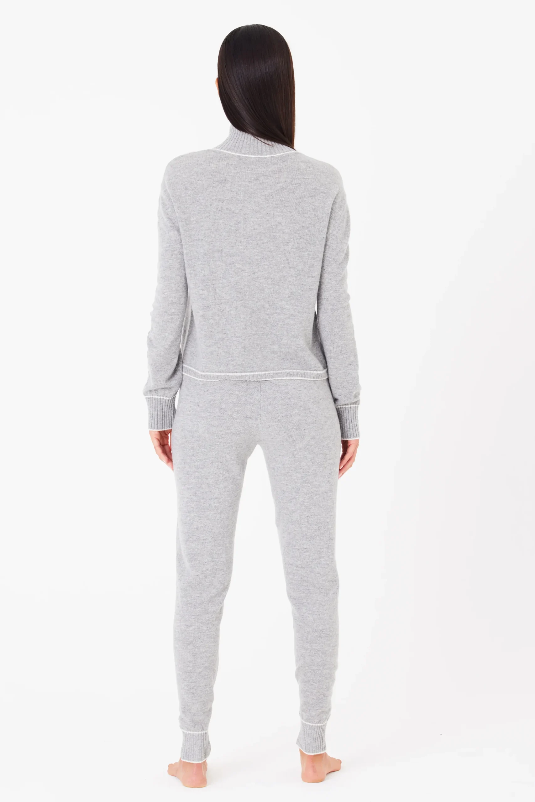 GIGI C Lounge|June Sweater Heather Grey