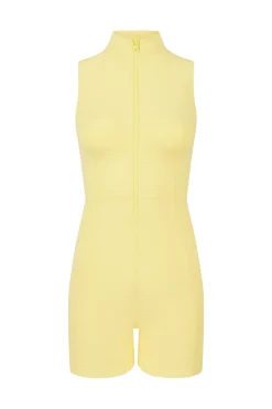 GIGI C Rompers & Jumpsuits|Keelan Snakeskin Romper Butter