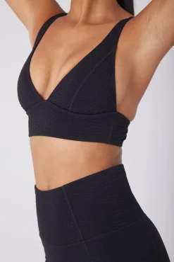 GIGI C Matching Sets|Sport Tops|Marissa Snakeskin Bra Black