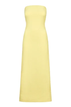 GIGI C Coverups|Dresses|Maya Snakeskin Dress Butter