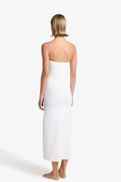 GIGI C Coverups|Dresses|Maya Snakeskin Dress Ivory
