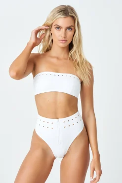GIGI C Matching Sets|Swim Tops|McKenzie Top White