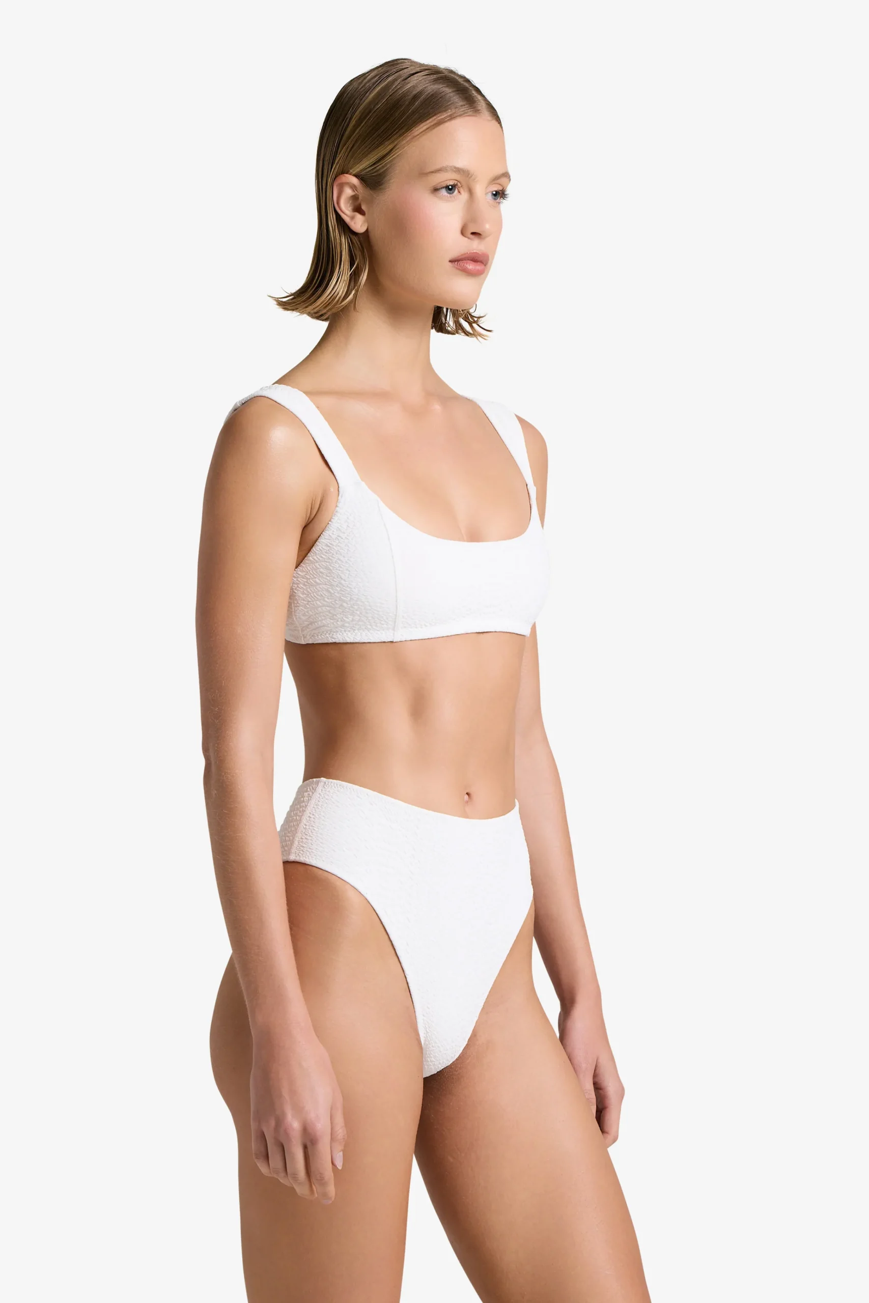 GIGI C Matching Sets|Swim Bottoms|Melinda Snakeskin Bottom Ivory