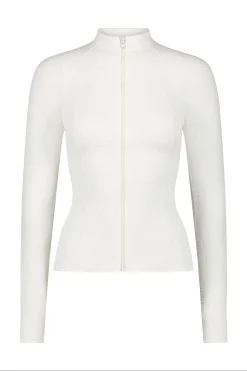 GIGI C Matching Sets|Natasha Snakeskin Jacket Ivory