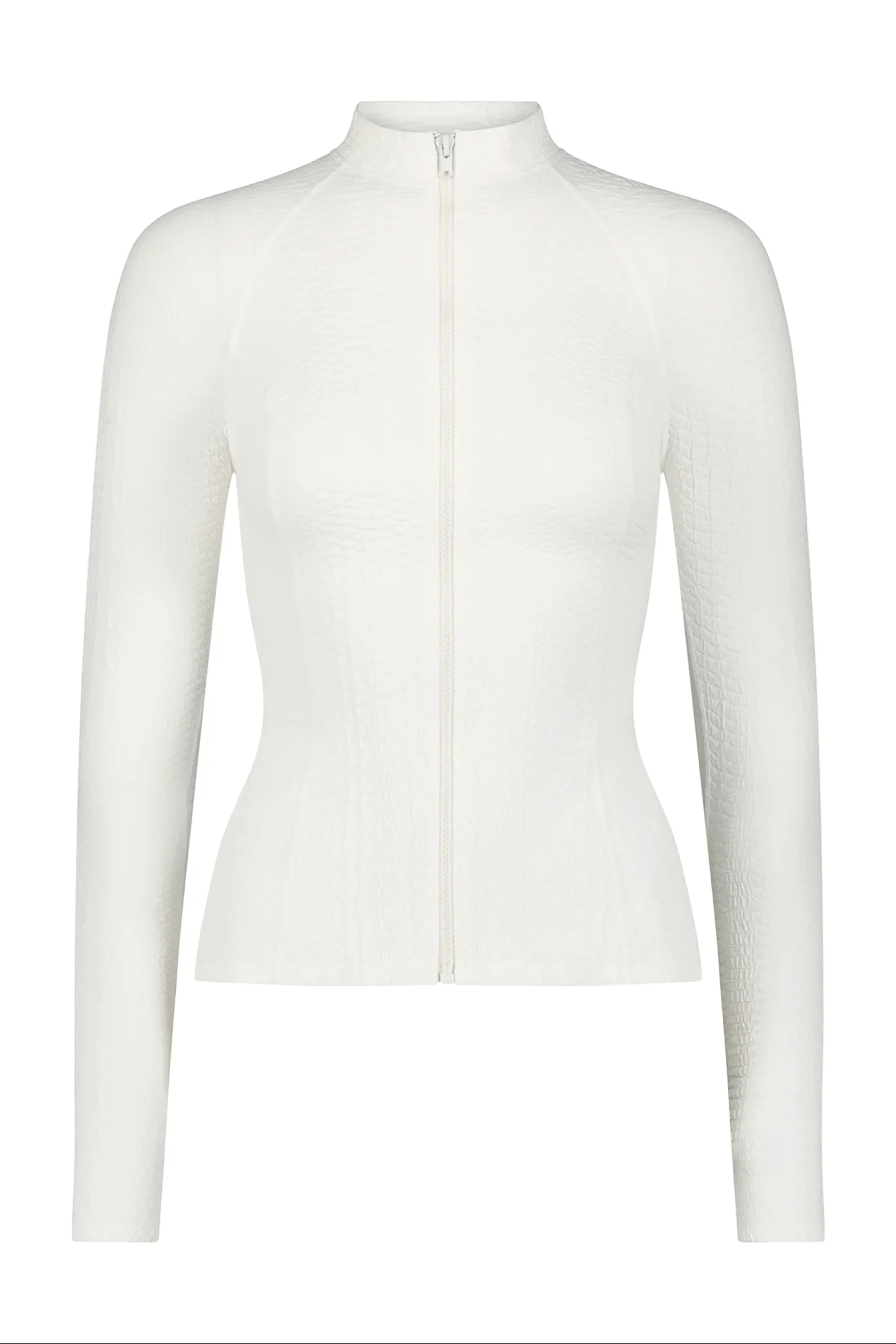 GIGI C Matching Sets|Natasha Snakeskin Jacket Ivory