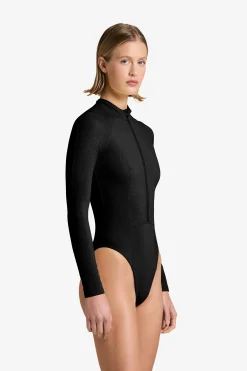 GIGI C Surf|One Pieces|Sophie Snakeskin Surfsuit Black