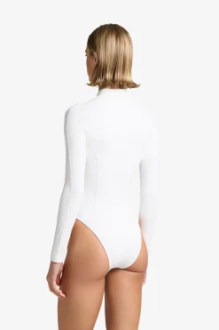 GIGI C Surf|One Pieces|Sophie Snakeskin Surfsuit Ivory