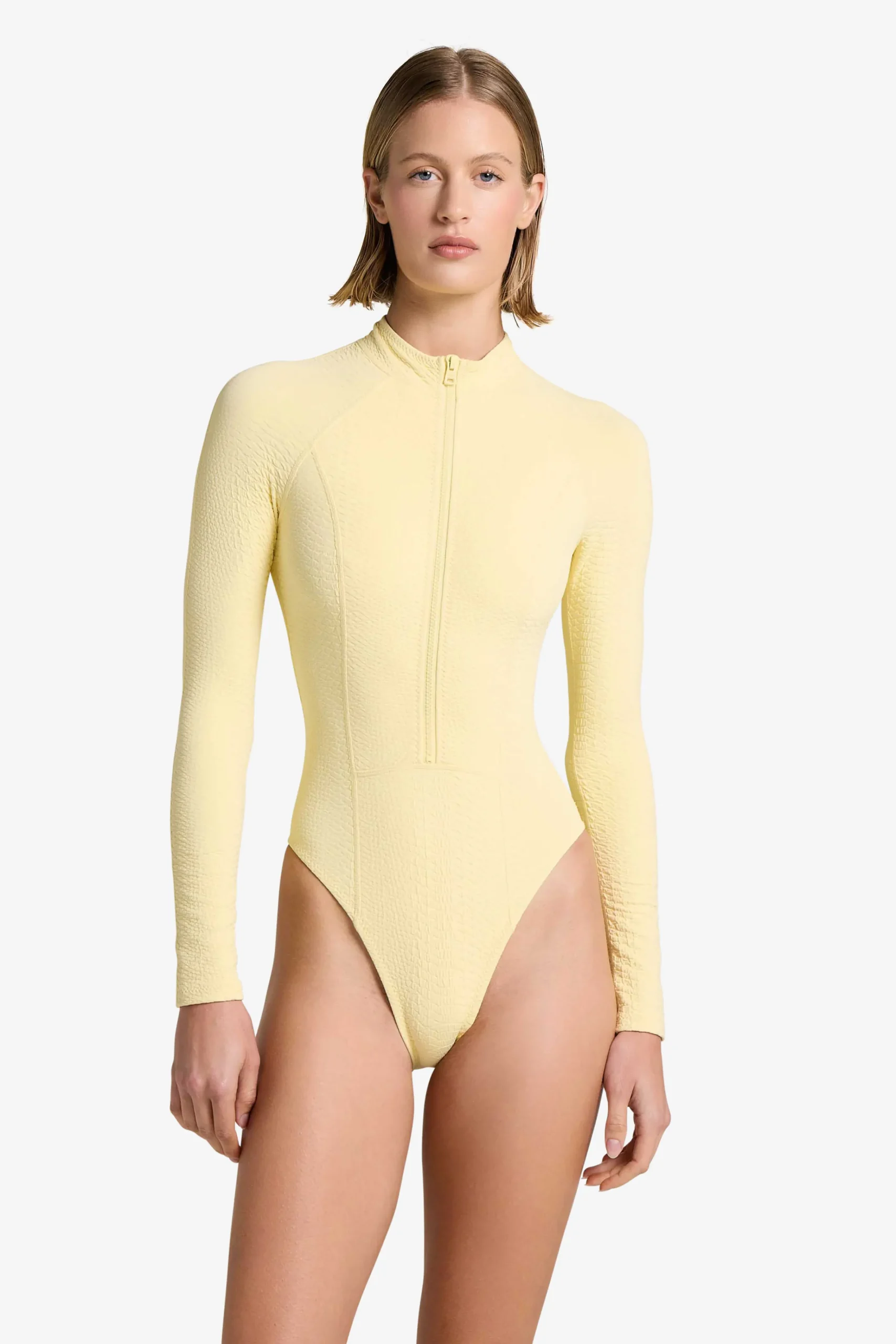 GIGI C Surf|One Pieces|Sophie Snakeskin Surfsuit Butter