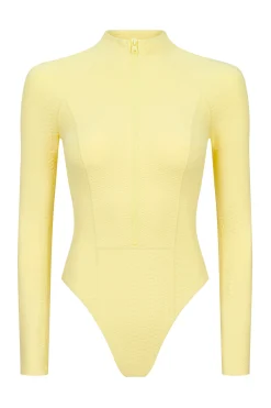 GIGI C Surf|One Pieces|Sophie Snakeskin Surfsuit Butter